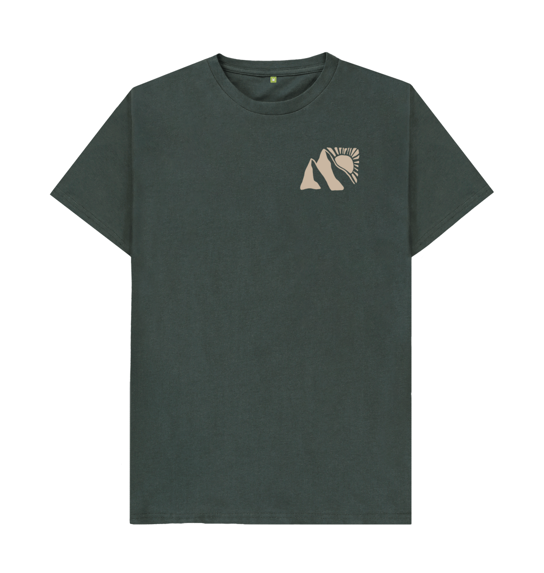 Dark Grey Printed T-shirt Front