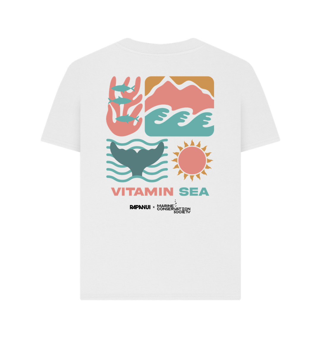 White Printed T-shirt Back