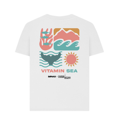 White Printed T-shirt Back