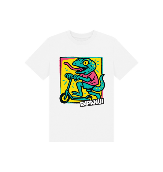 White Printed Kids T-Shirt