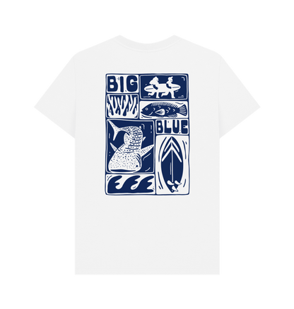 White Printed T-shirt Back