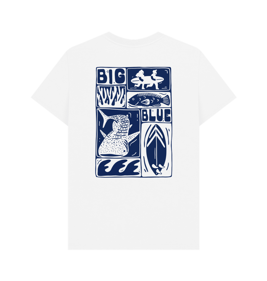 White Printed T-shirt Back