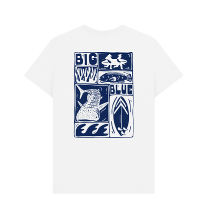 White Printed T-shirt Back