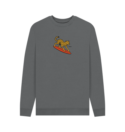 Slate Grey Printed Sweater