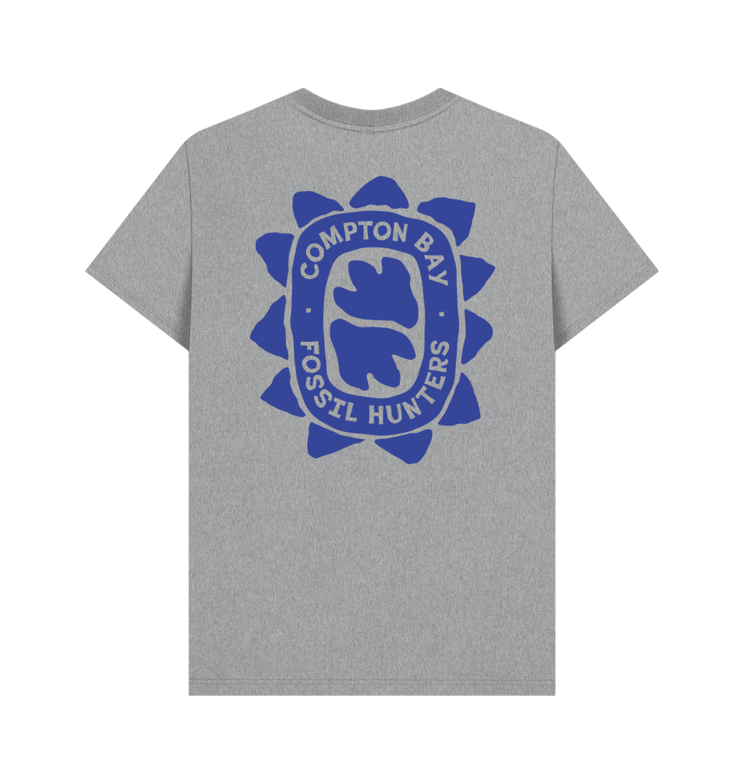 Athletic Grey Printed T-shirt Back