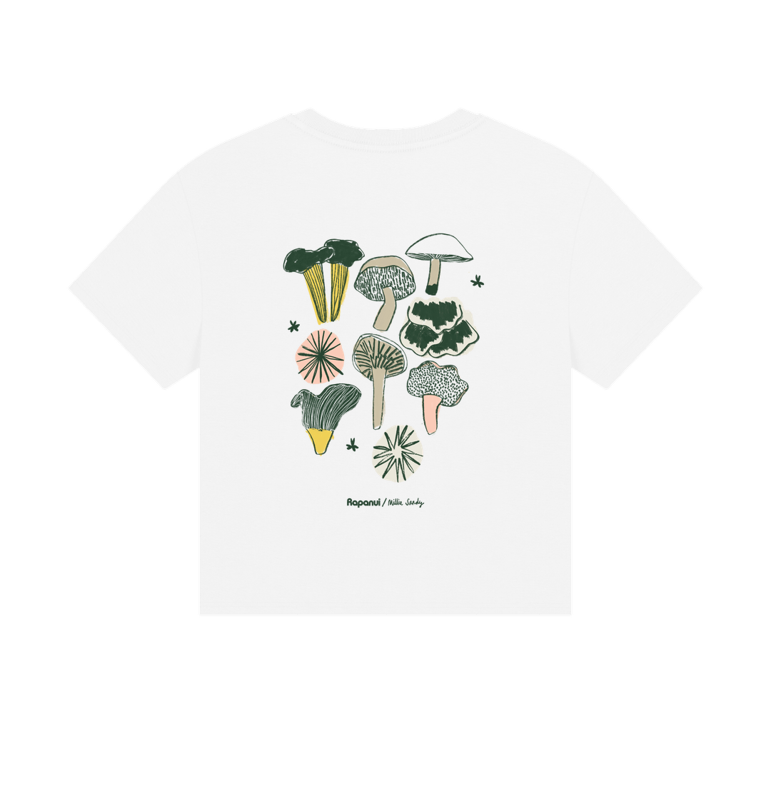 White Printed T-shirt Back