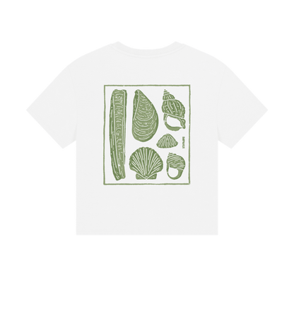 White Printed T-shirt Back
