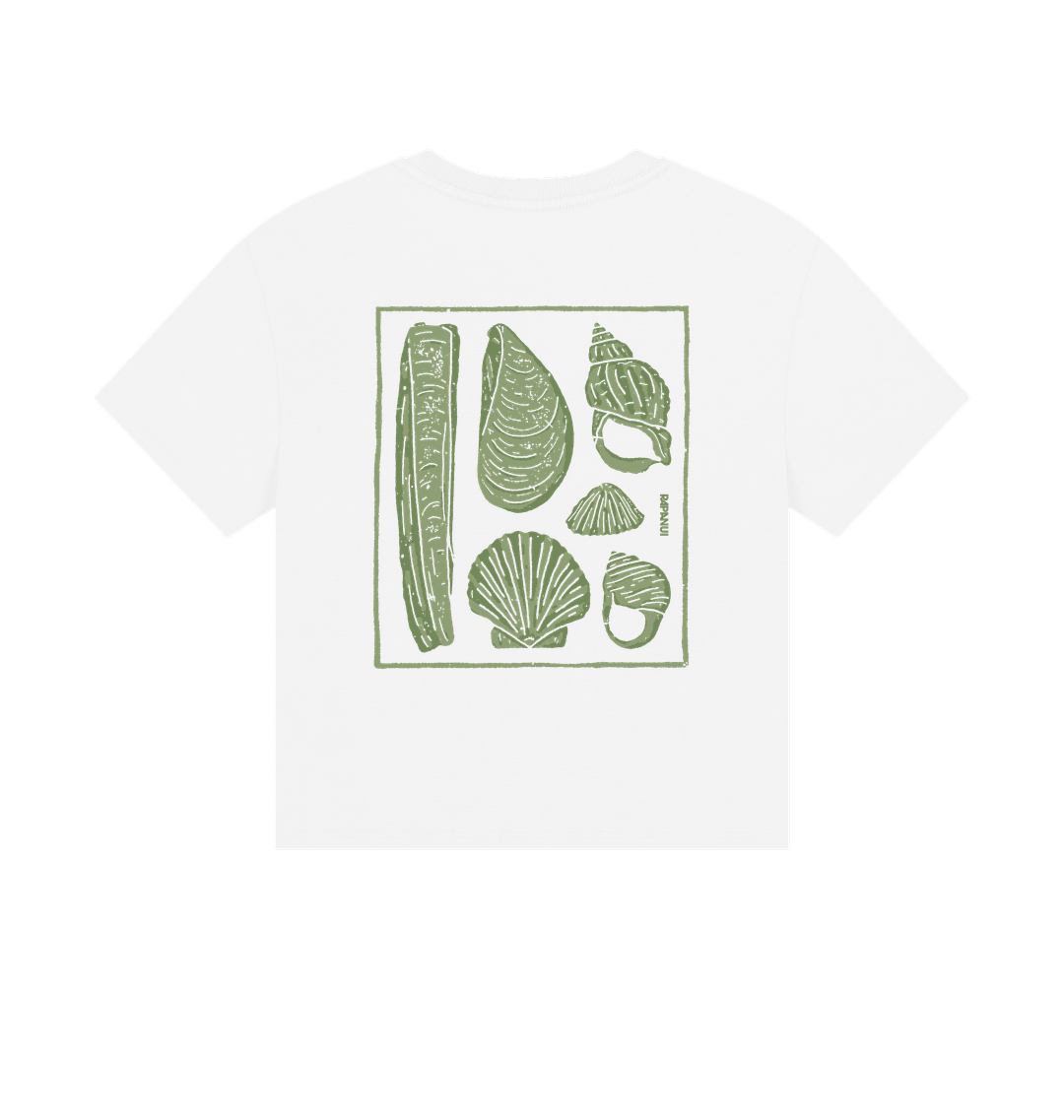 White Printed T-shirt Back