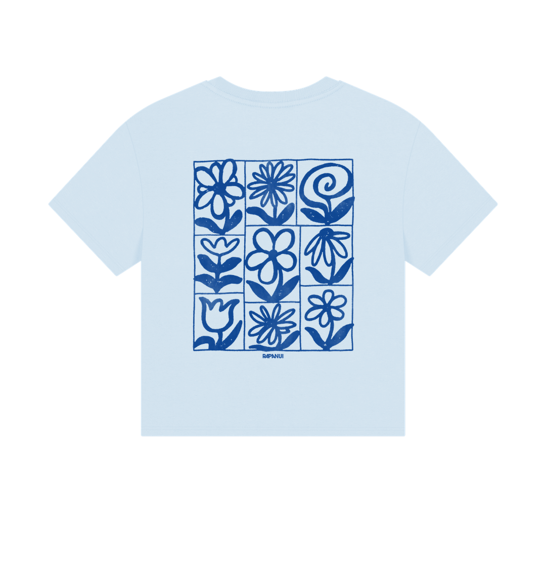 Sky Blue Printed T-shirt Back