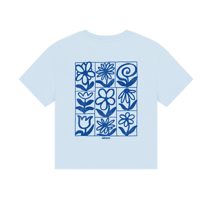 Sky Blue Printed T-shirt Back