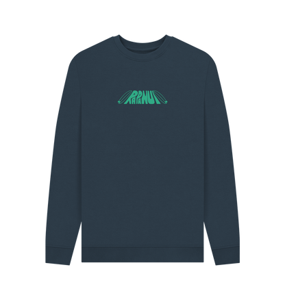 Navy Blue Printed Sweater