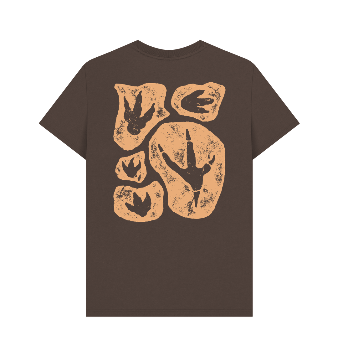 Chocolate Printed T-shirt Back