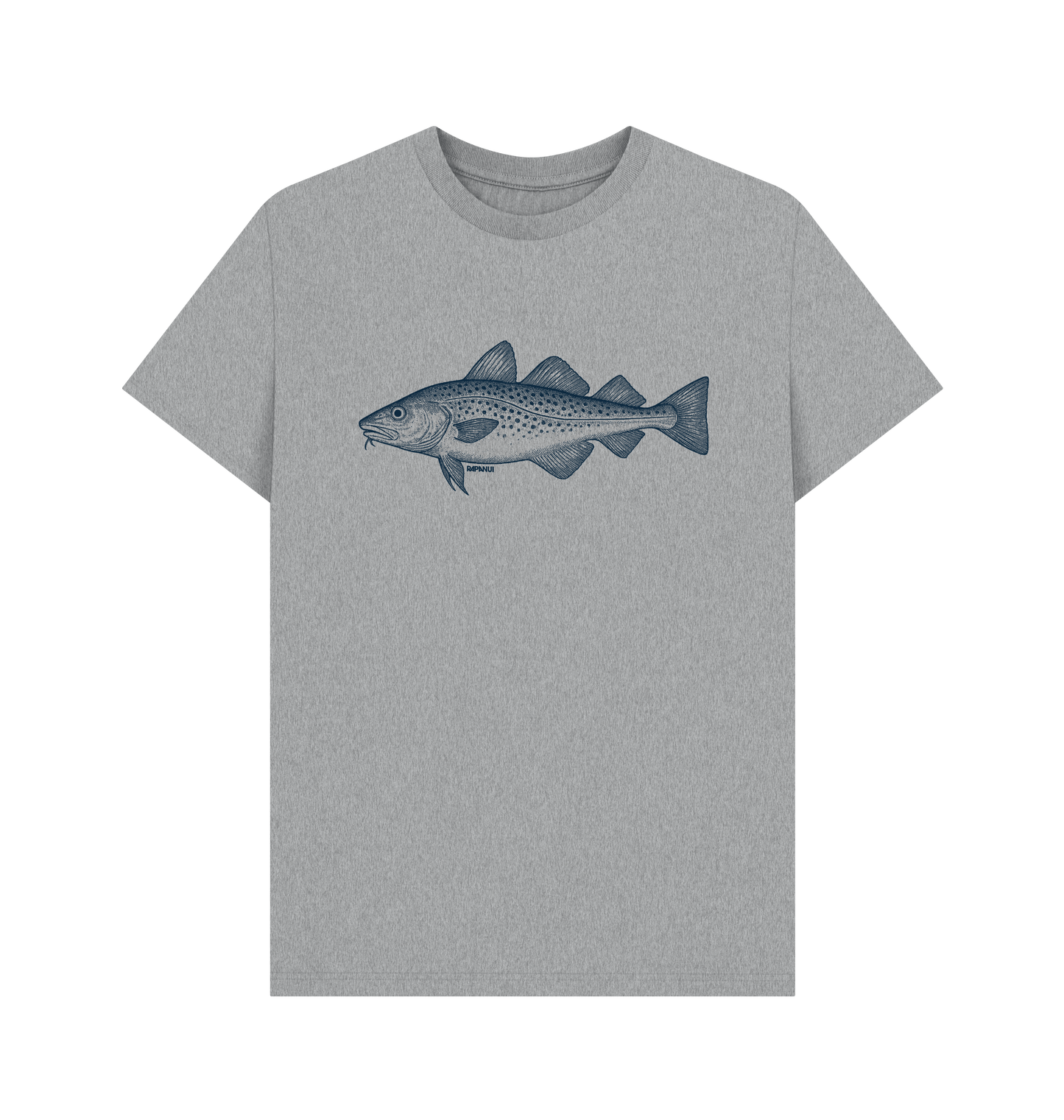 Athletic Grey Printed T-shirt Front