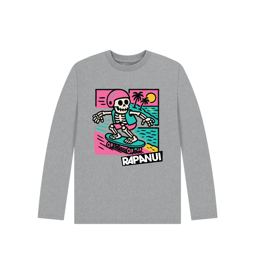 Athletic Grey Printed Kids T-Shirt Front