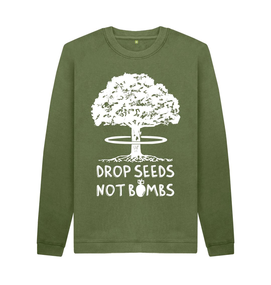 Khaki Printed Sweater