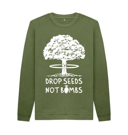 Khaki Printed Sweater