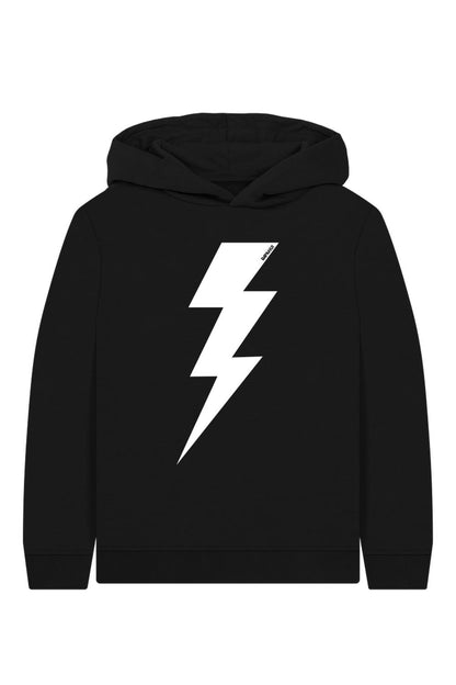 Black Printed Kids Hoodie