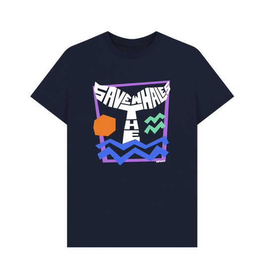 Navy Blue Printed T-shirt