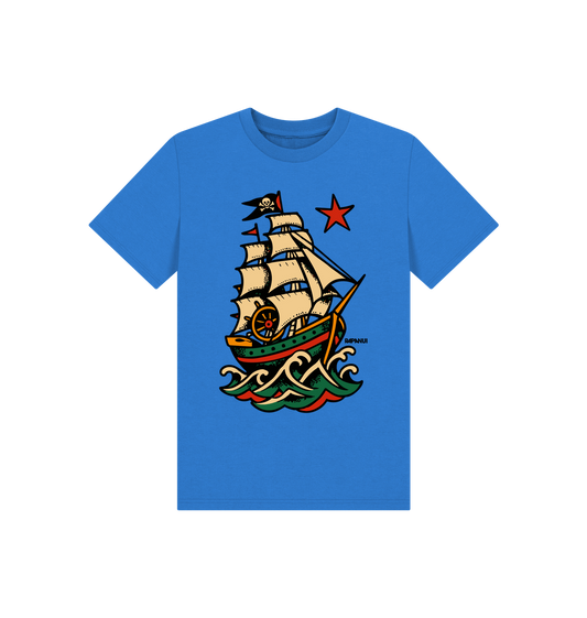 Bright Blue Printed Kids T-Shirt