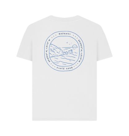 White Printed T-shirt Back