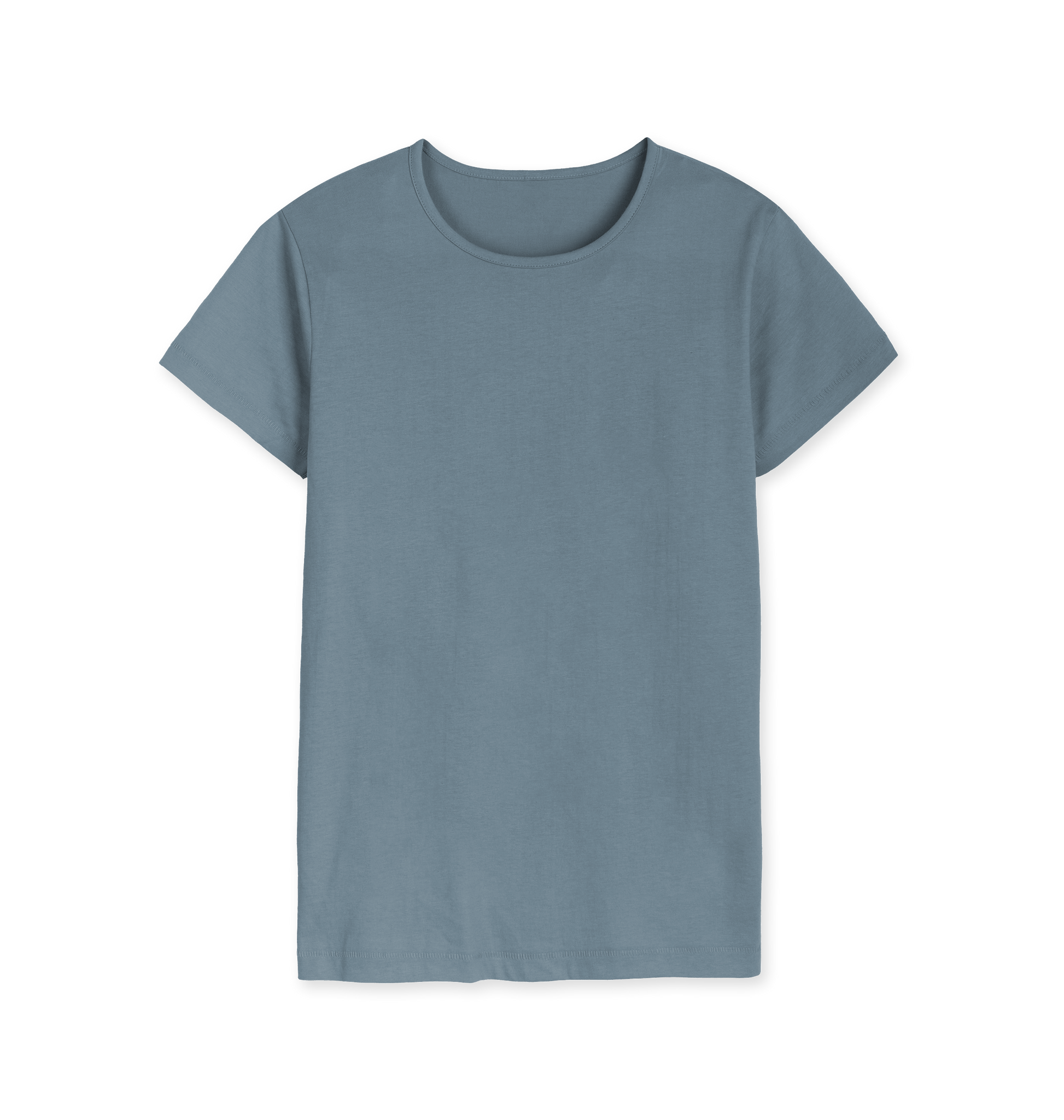 Stone Blue Printed T-shirt Front