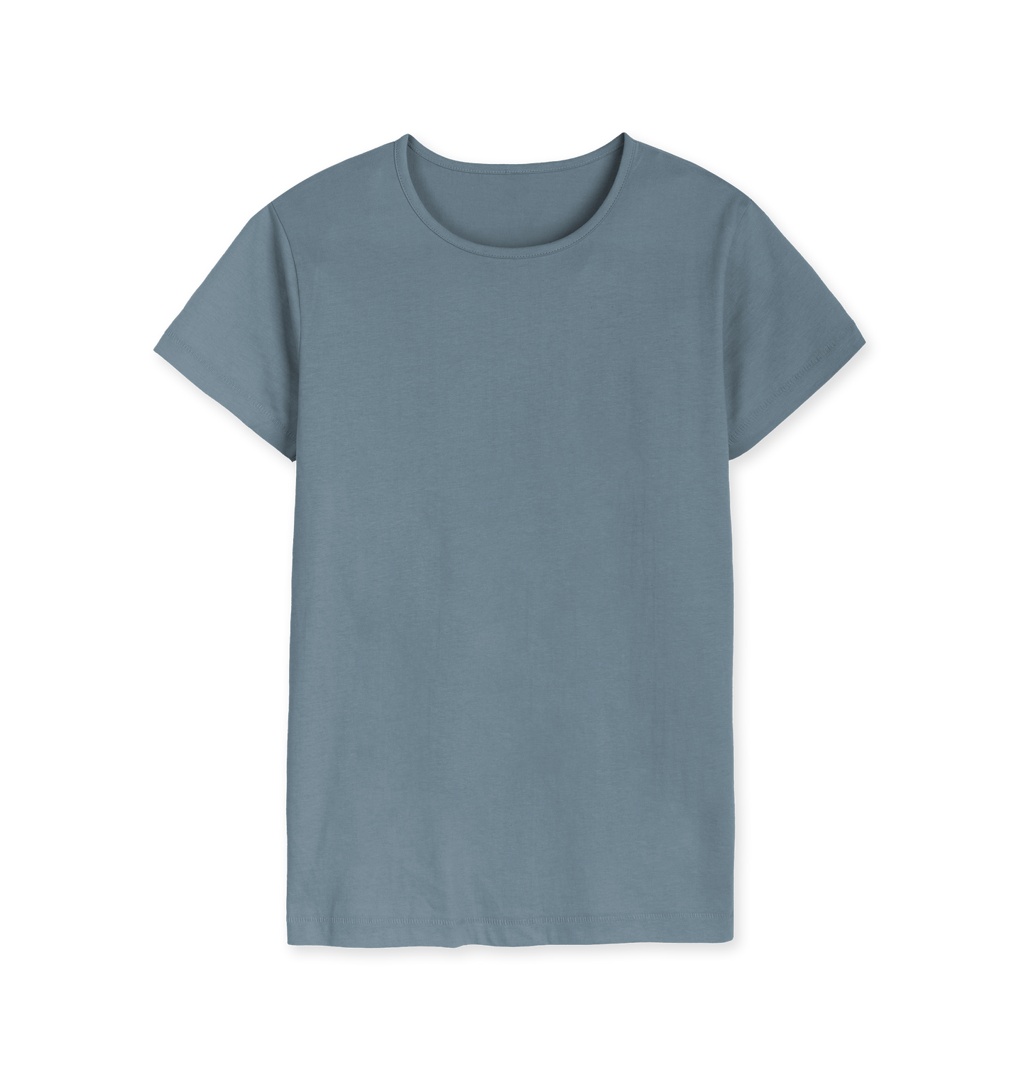 Stone Blue Printed T-shirt Front