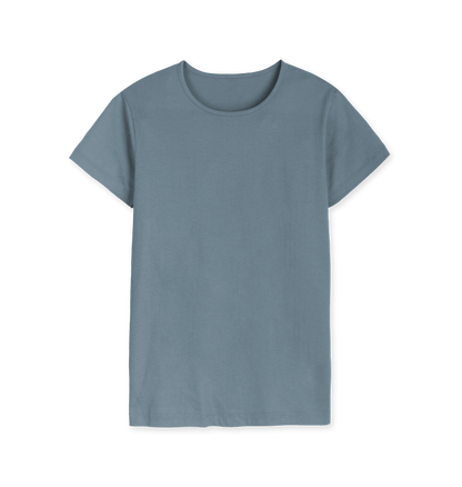 Stone Blue Printed T-shirt Front