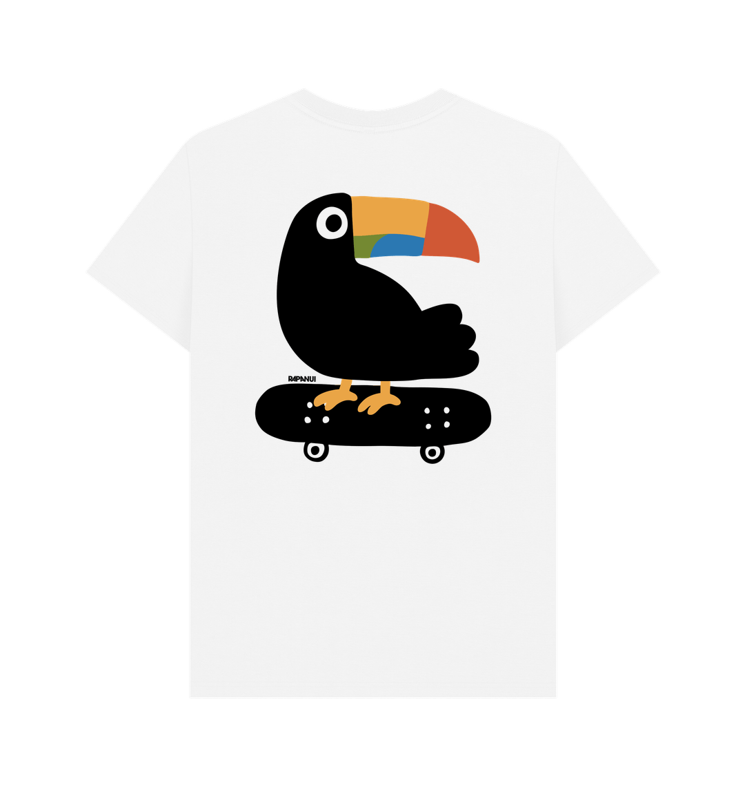 White Printed T-shirt Back