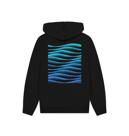 Black Printed Hoody