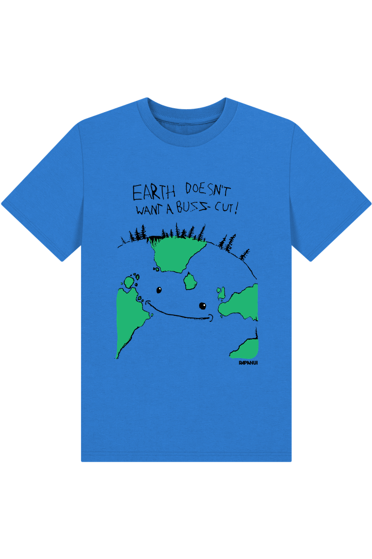 Bright Blue Printed Kids T-Shirt