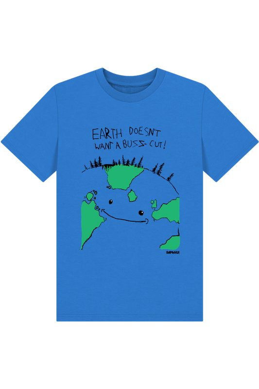 Bright Blue Printed Kids T-Shirt