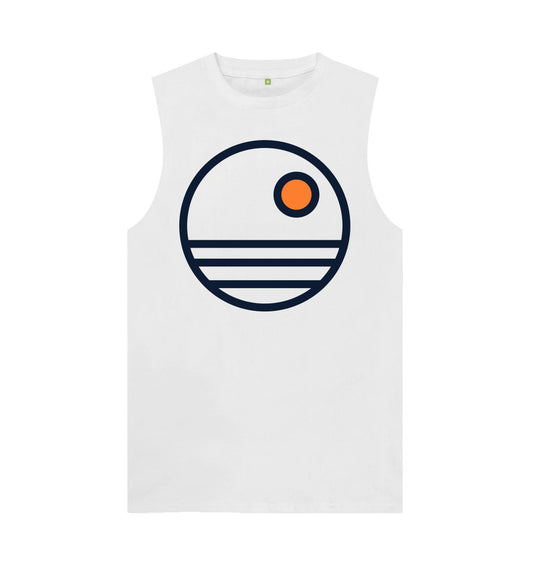 White Printed Vest Top