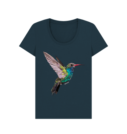 Denim Blue Printed T-shirt Front