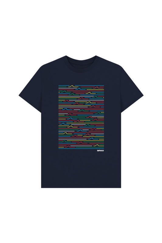 Navy Blue Printed T-shirt