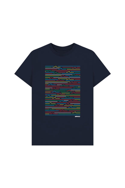 Navy Blue Printed T-shirt
