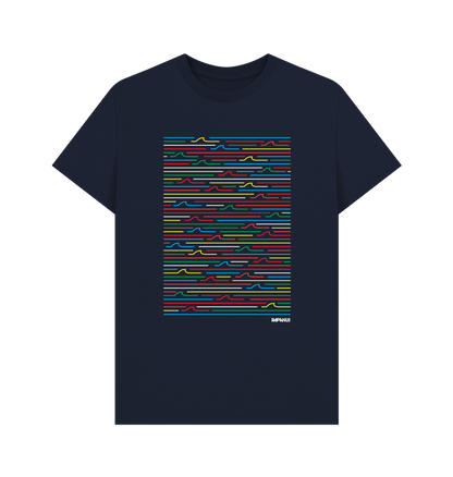 Navy Blue Printed T-shirt