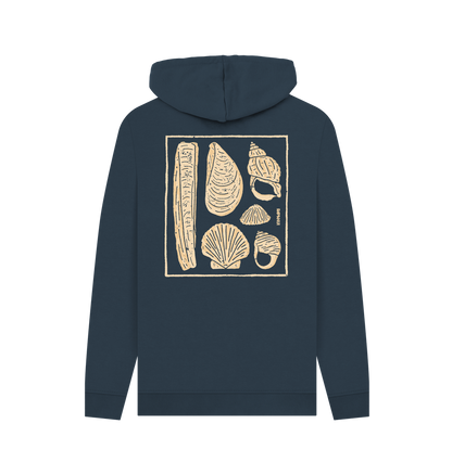 Navy Printed Hoody
