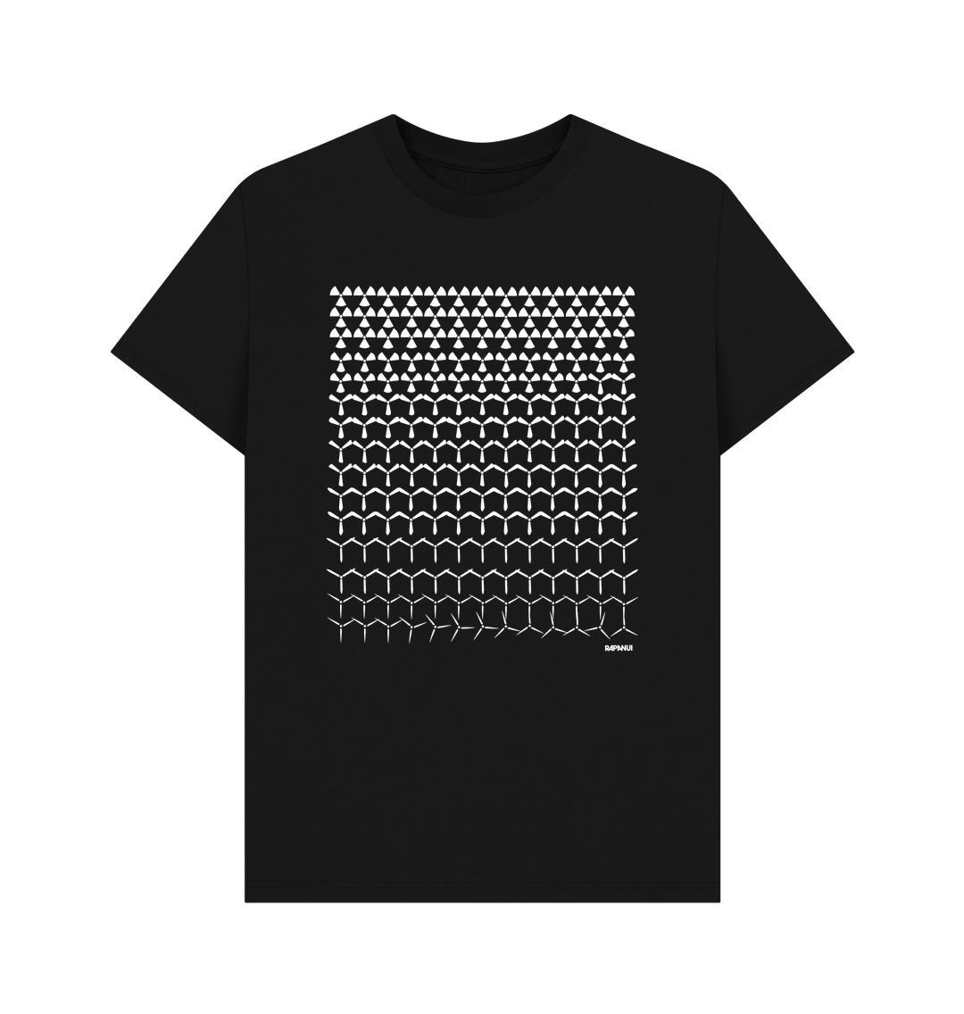 Black Printed T-shirt Front