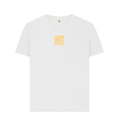 White Printed T-shirt Front