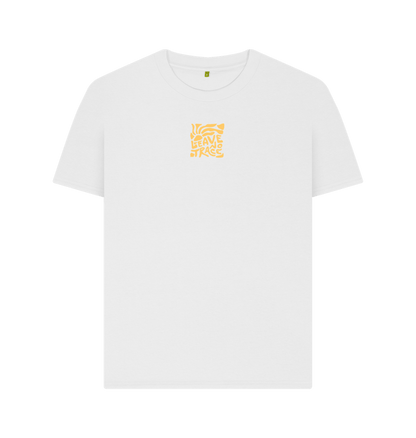 White Printed T-shirt Front