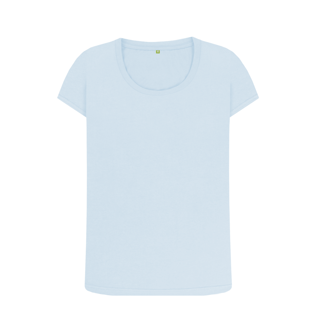 Sky Blue Printed T-shirt Front