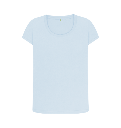 Sky Blue Printed T-shirt Front