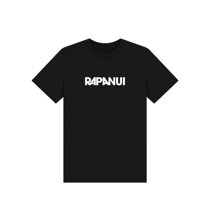 Black Printed Kids T-Shirt Front