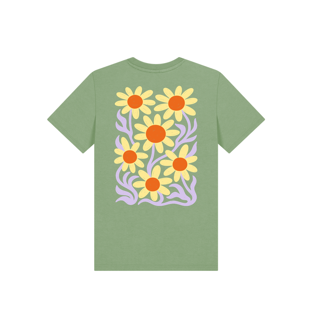 Sage Printed Kids T-Shirt Back