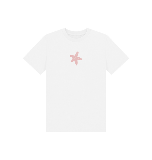 White Printed Kids T-Shirt
