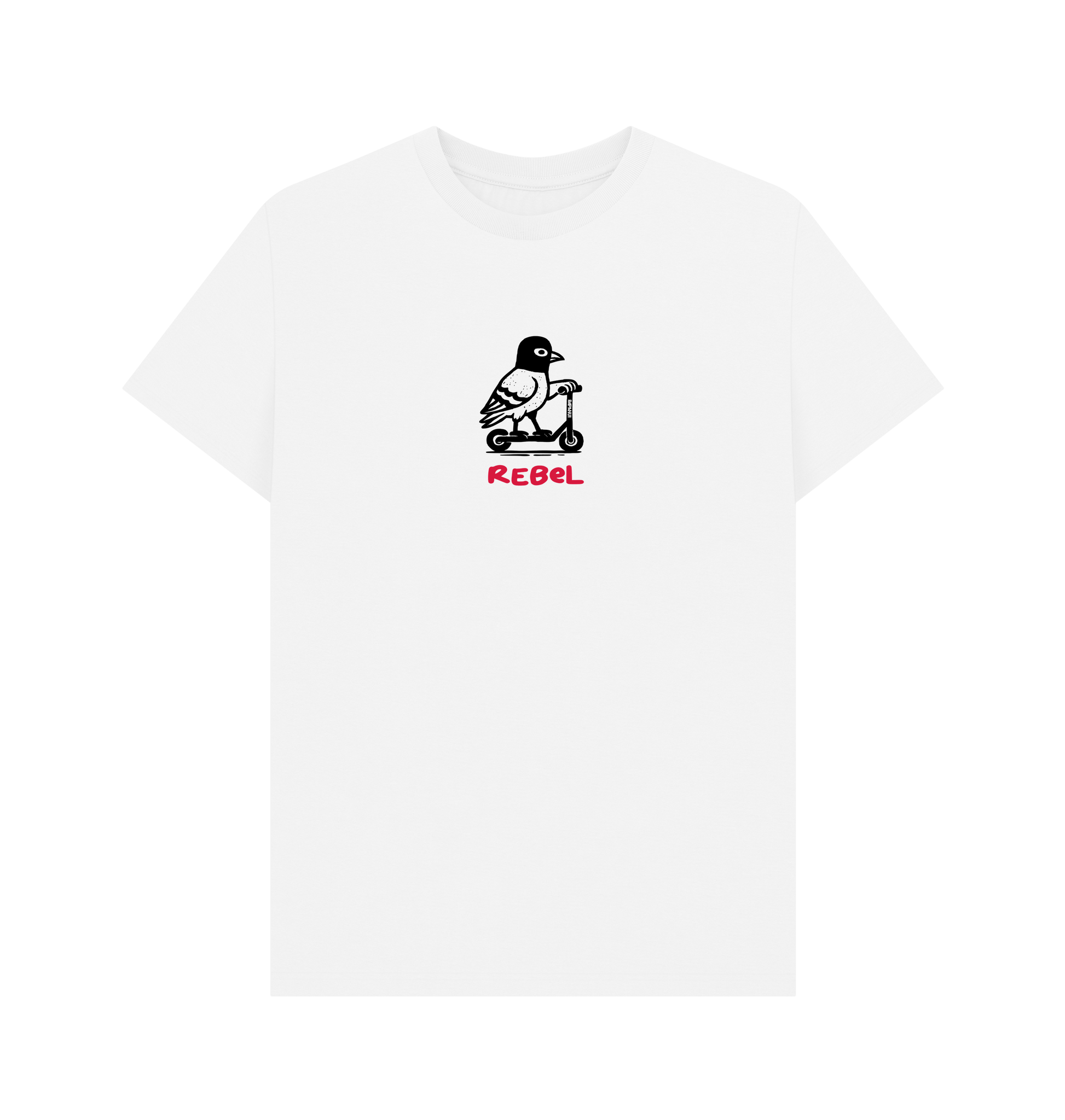 White Printed T-shirt Front