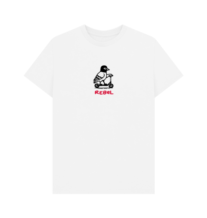 White Printed T-shirt Front