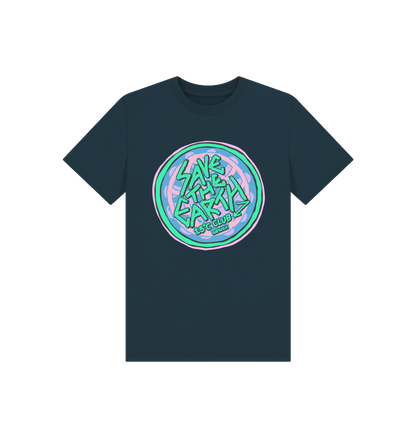 Denim Blue Printed Kids T-Shirt