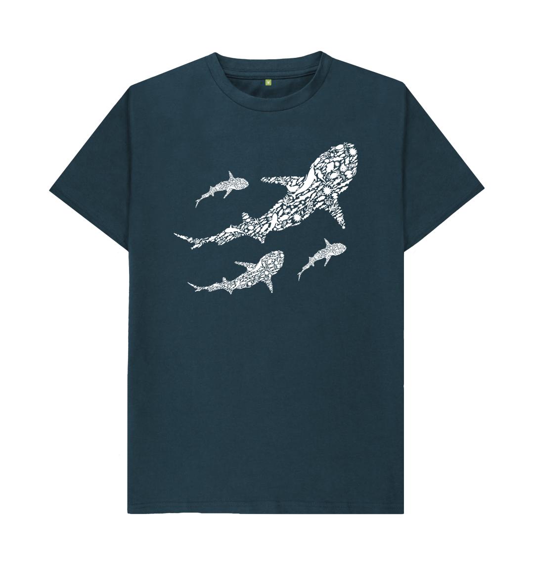 Denim Blue Printed T-shirt