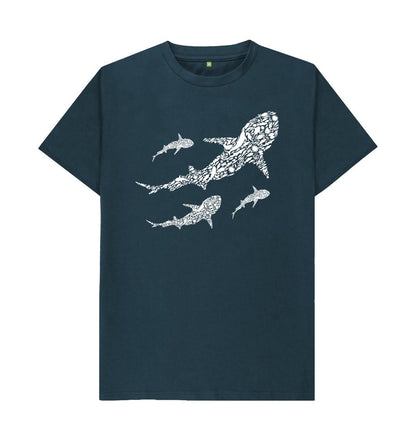 Denim Blue Printed T-shirt